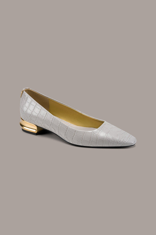 Donna Karan SAVITA CROC-EFFECT FLAT