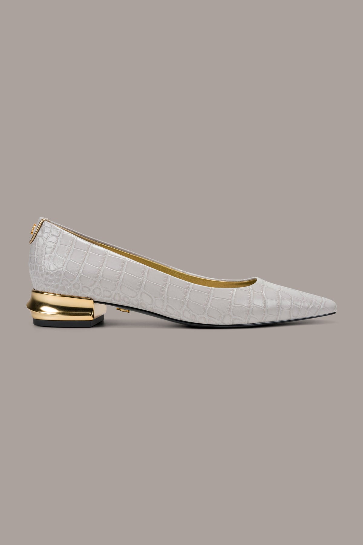 Donna Karan SAVITA CROC-EFFECT FLAT