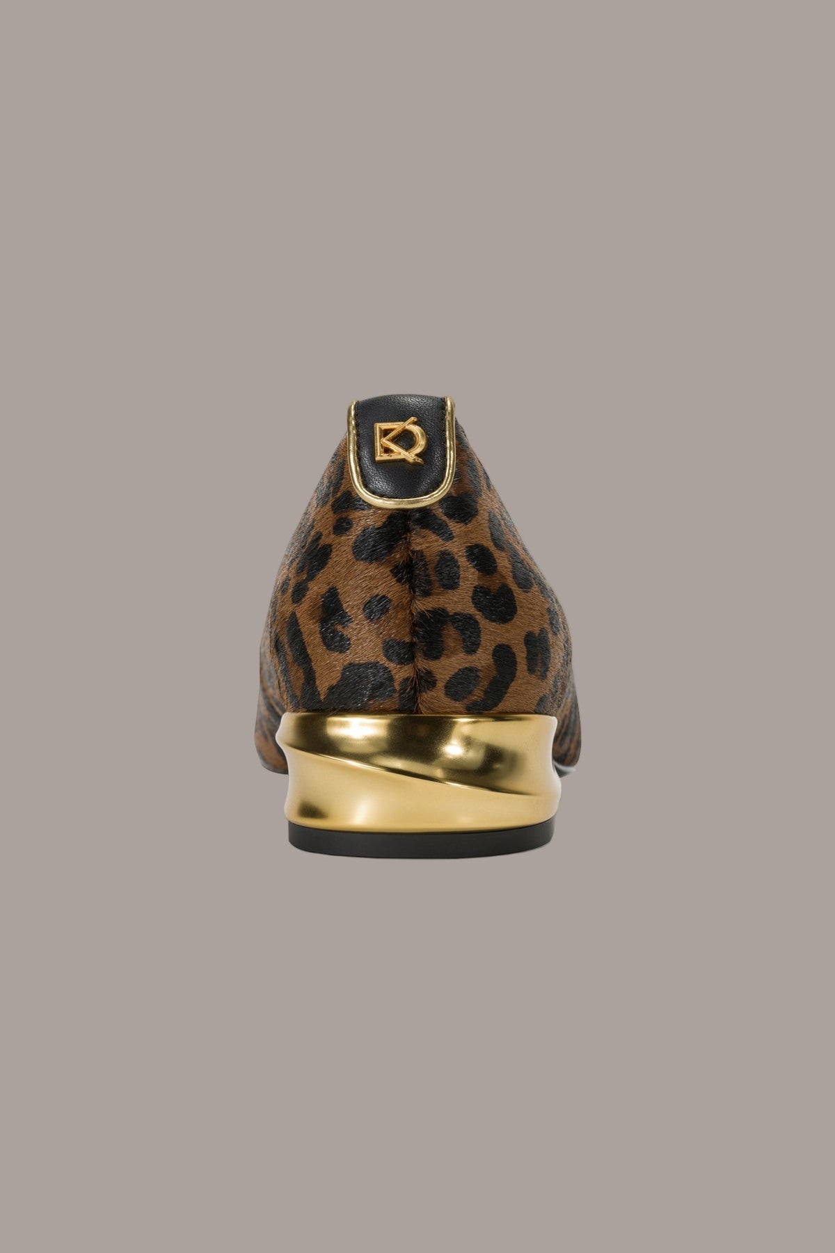 Donna Karan SAVITA LEOPARD-PRINT CALF HAIR FLAT