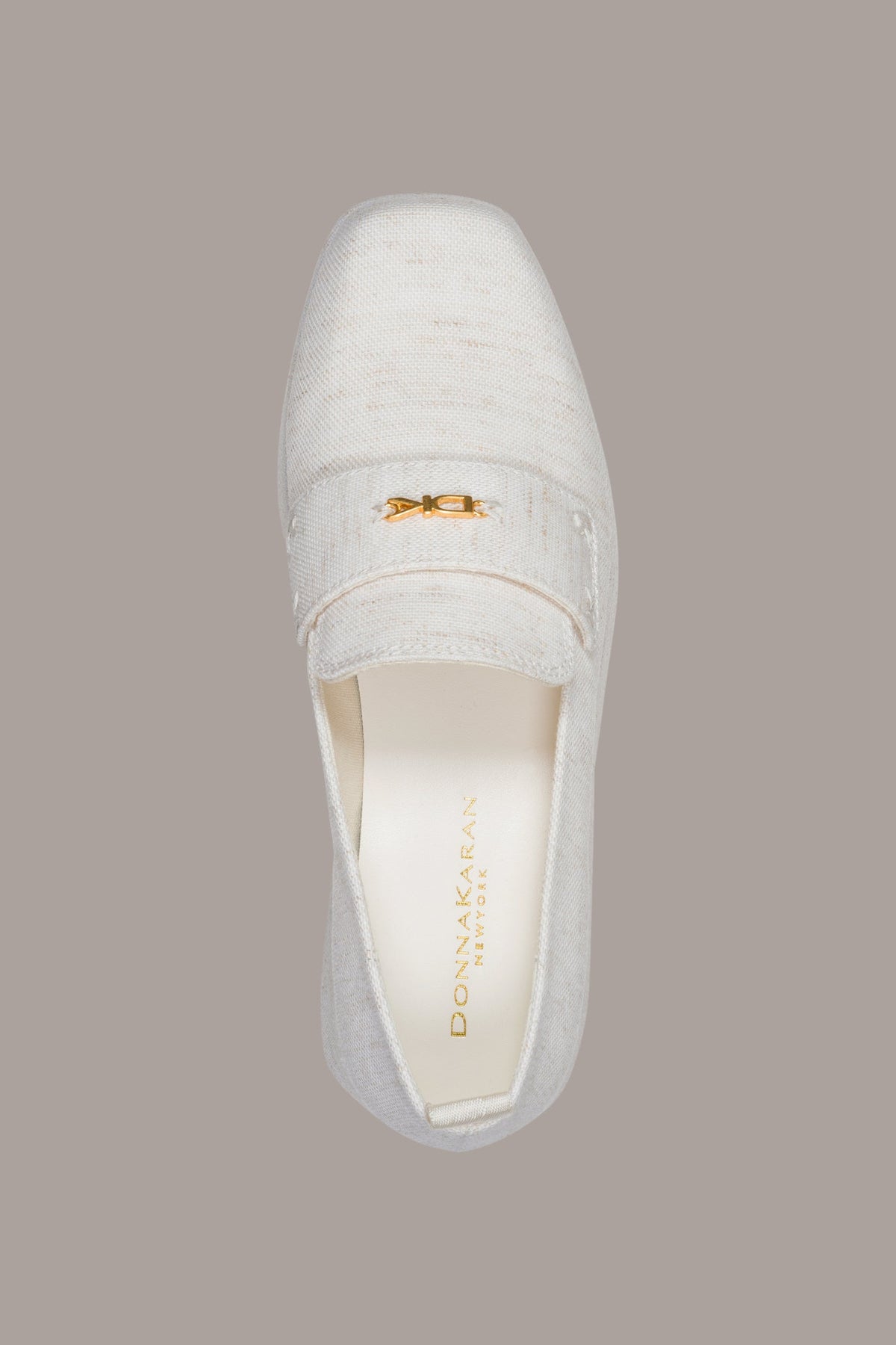 Donna Karan SABLE CANVAS WEDGE LOAFER