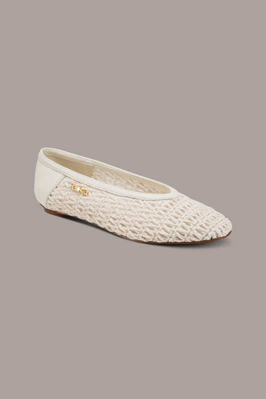 Donna Karan AVERY CROCHET BALLET FLAT