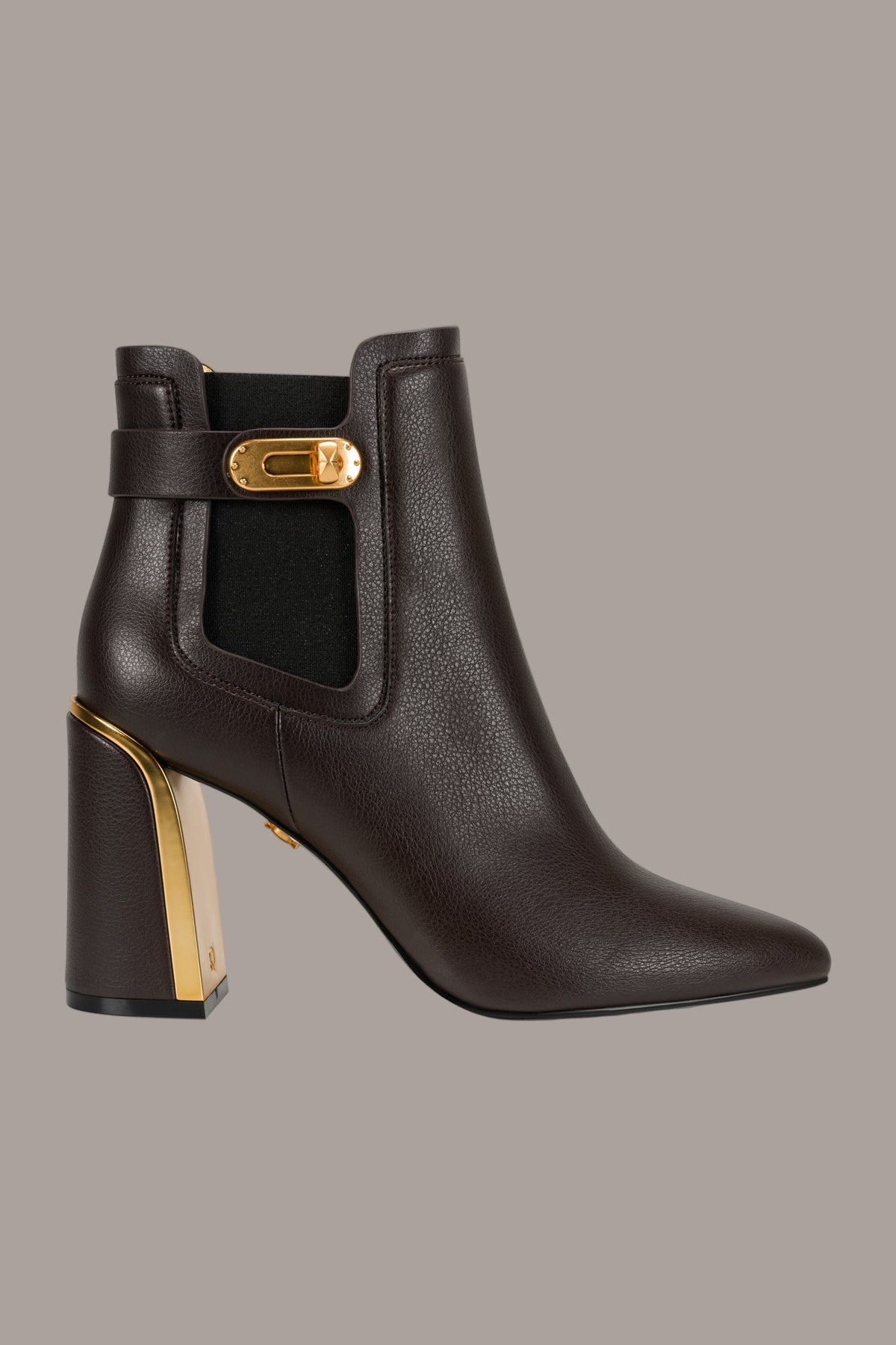 Donna Karan RAINE GOLD-TRIMMED CHELSEA BOOTIE