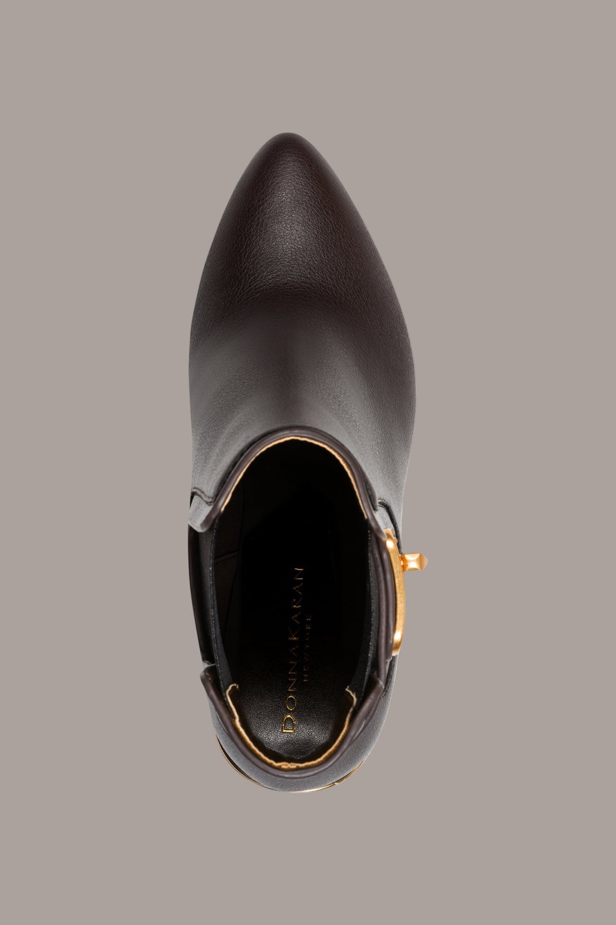 Donna Karan RAINE GOLD-TRIMMED CHELSEA BOOTIE