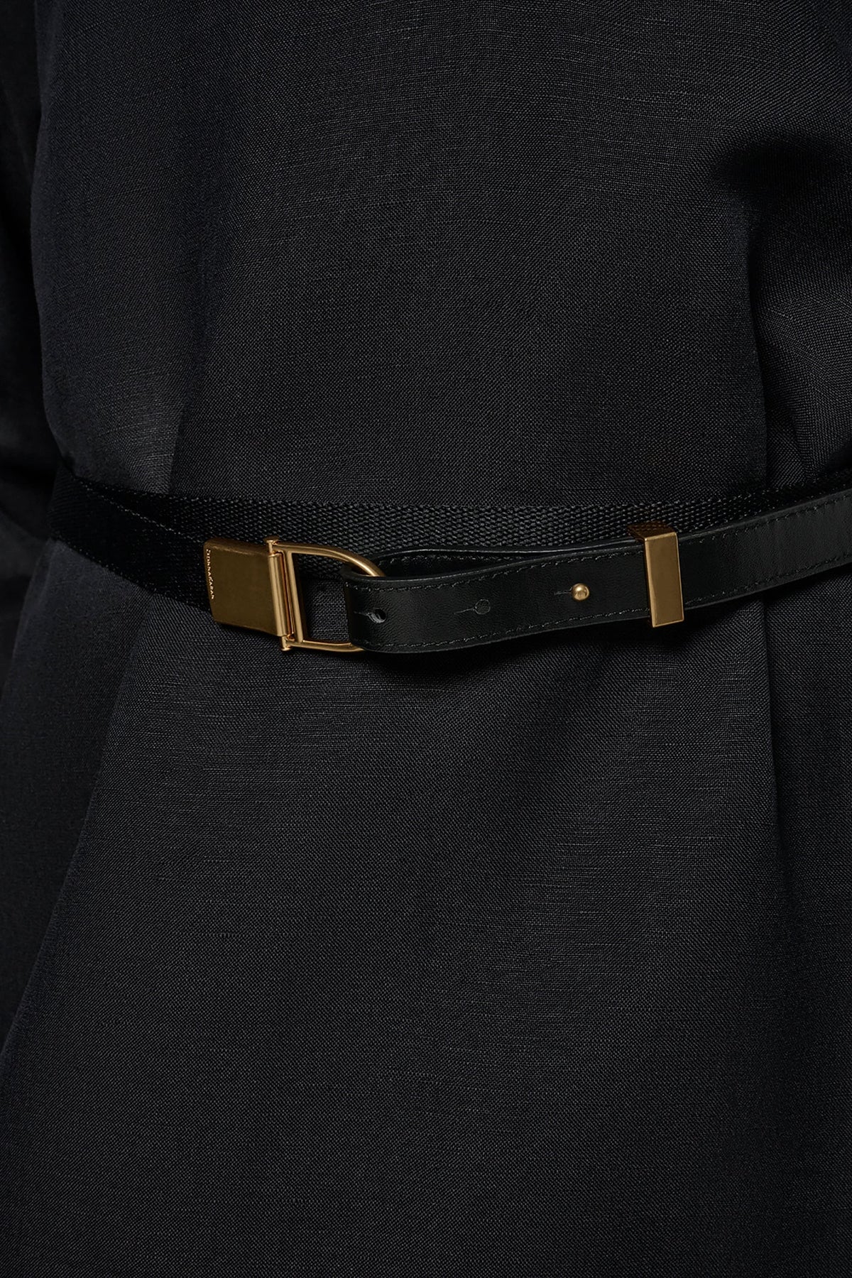 Donna Karan LINEN-BLEND SHIRT DRESS