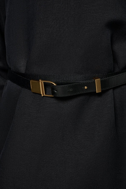 Donna Karan LINEN-BLEND SHIRT DRESS