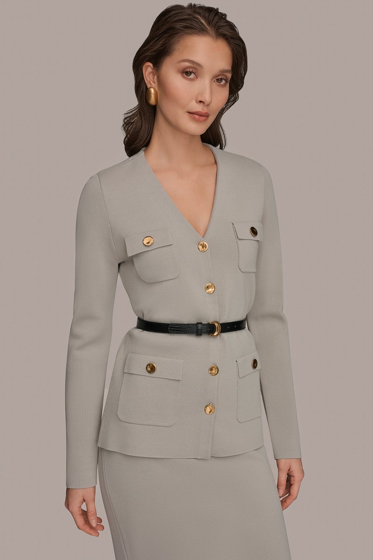 Donna Karan UTILITY SWEATER BLAZER