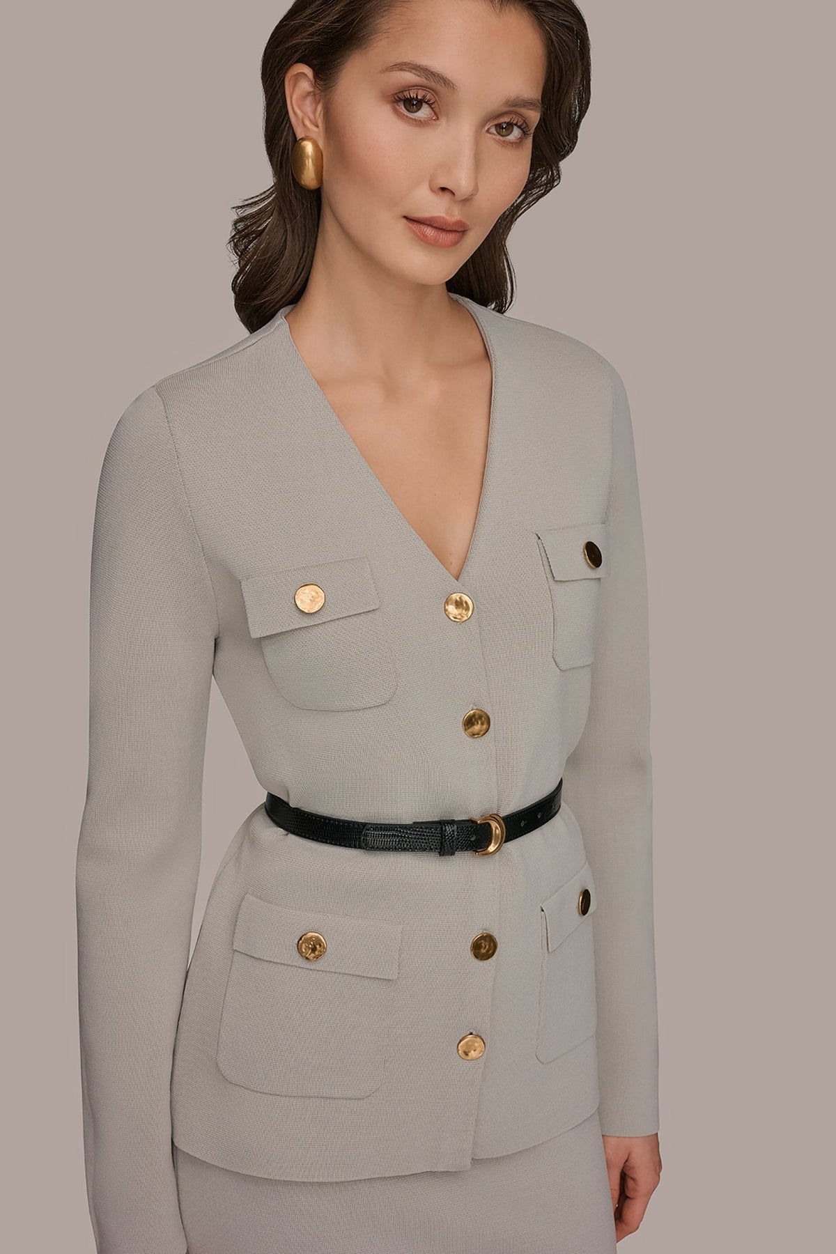 Donna Karan UTILITY SWEATER BLAZER