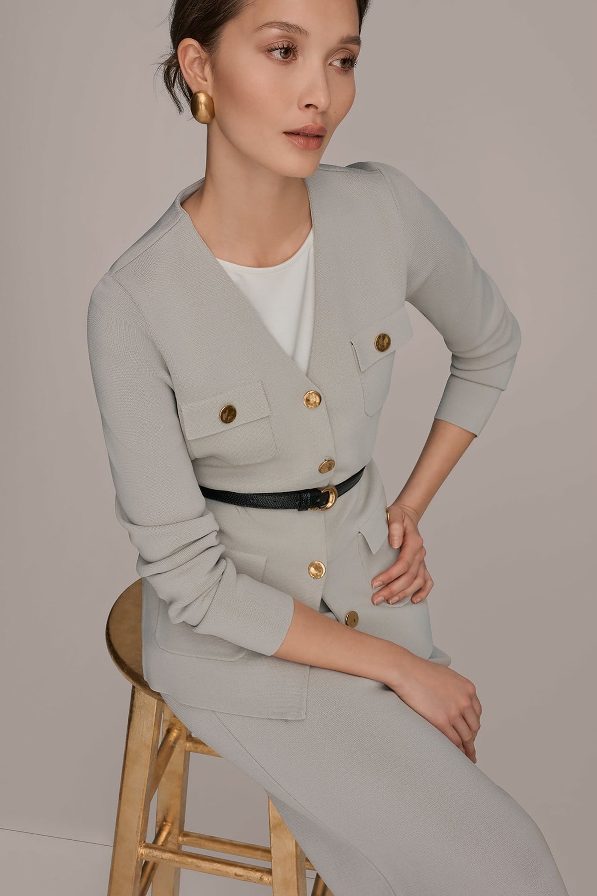 Donna Karan UTILITY SWEATER BLAZER