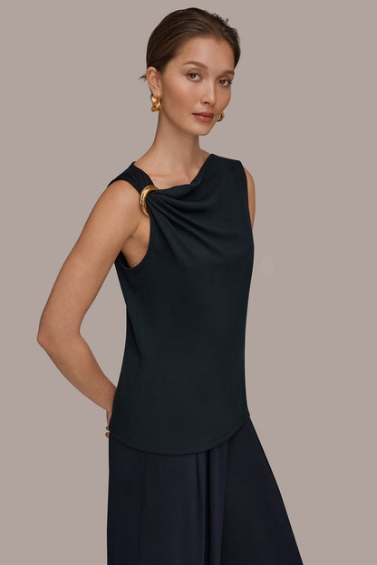 Donna Karan ASYMMETRIC BLOUSE