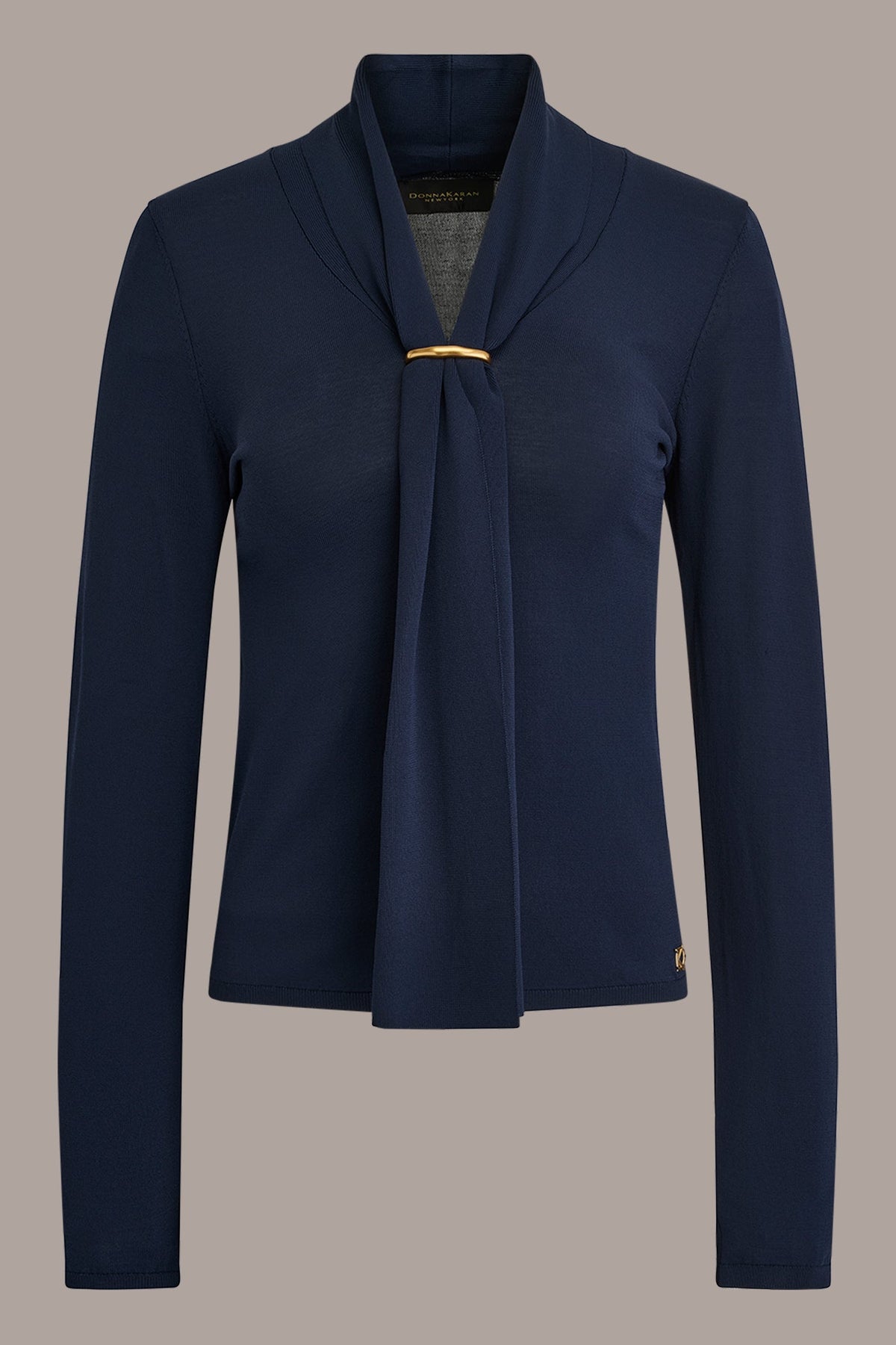 Donna Karan DRAPED SCARF SWEATER