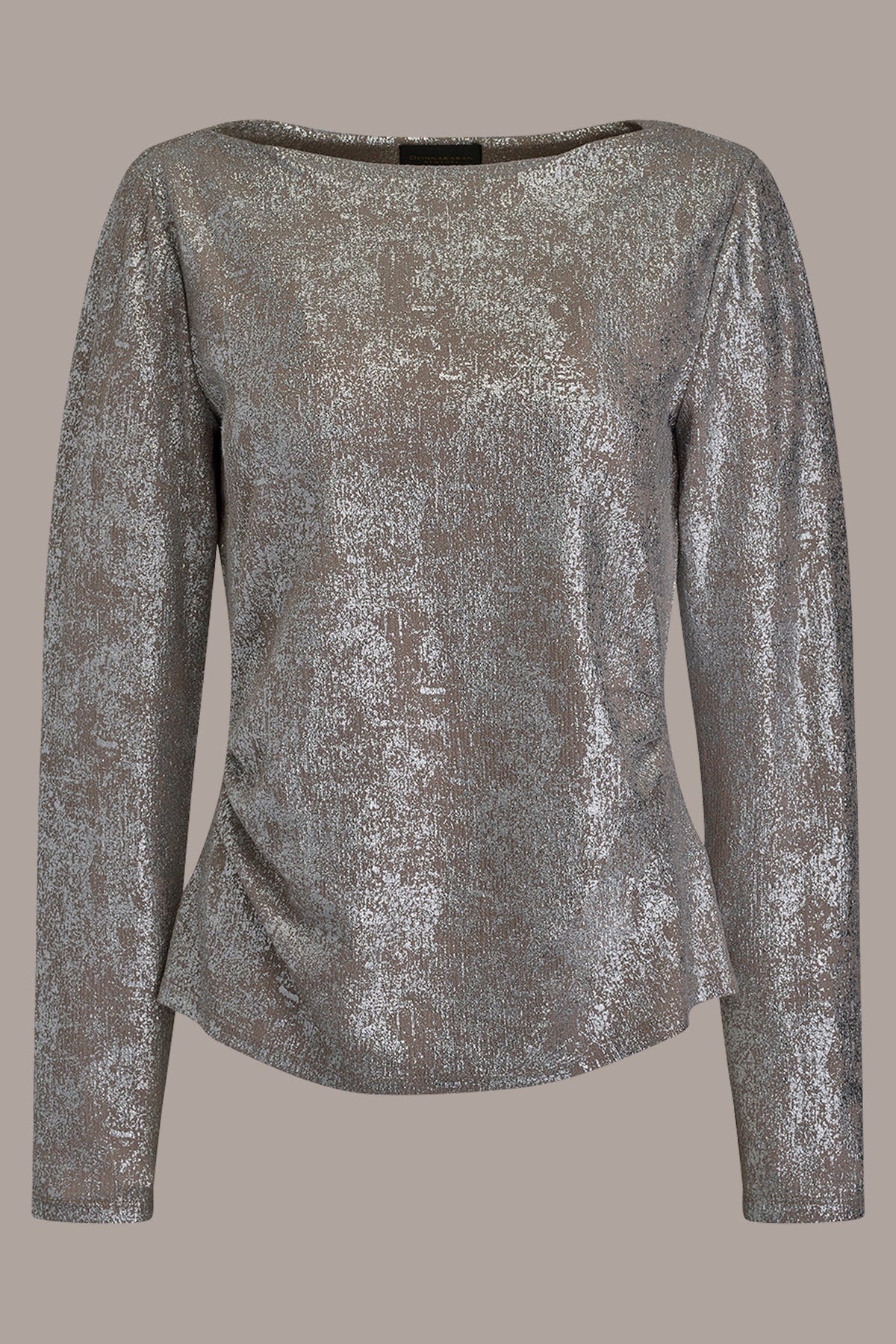 Donna Karan LONG SLEEVE FOIL TOP