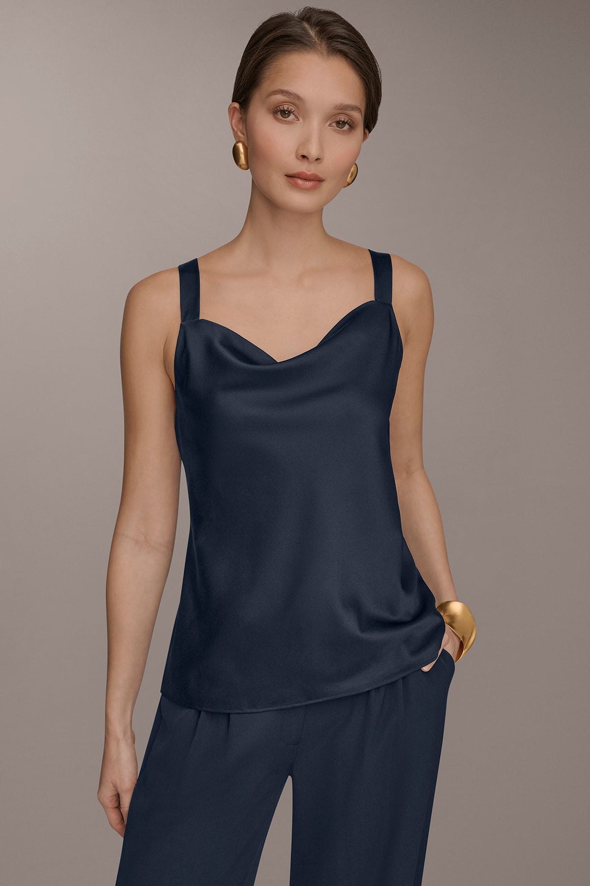 Donna Karan COWL-NECK CAMI