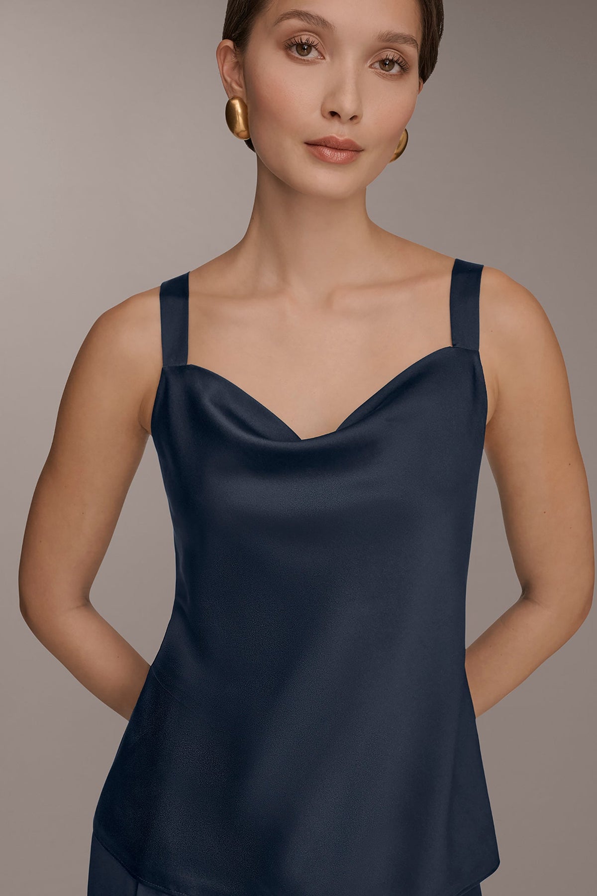 Donna Karan COWL-NECK CAMI