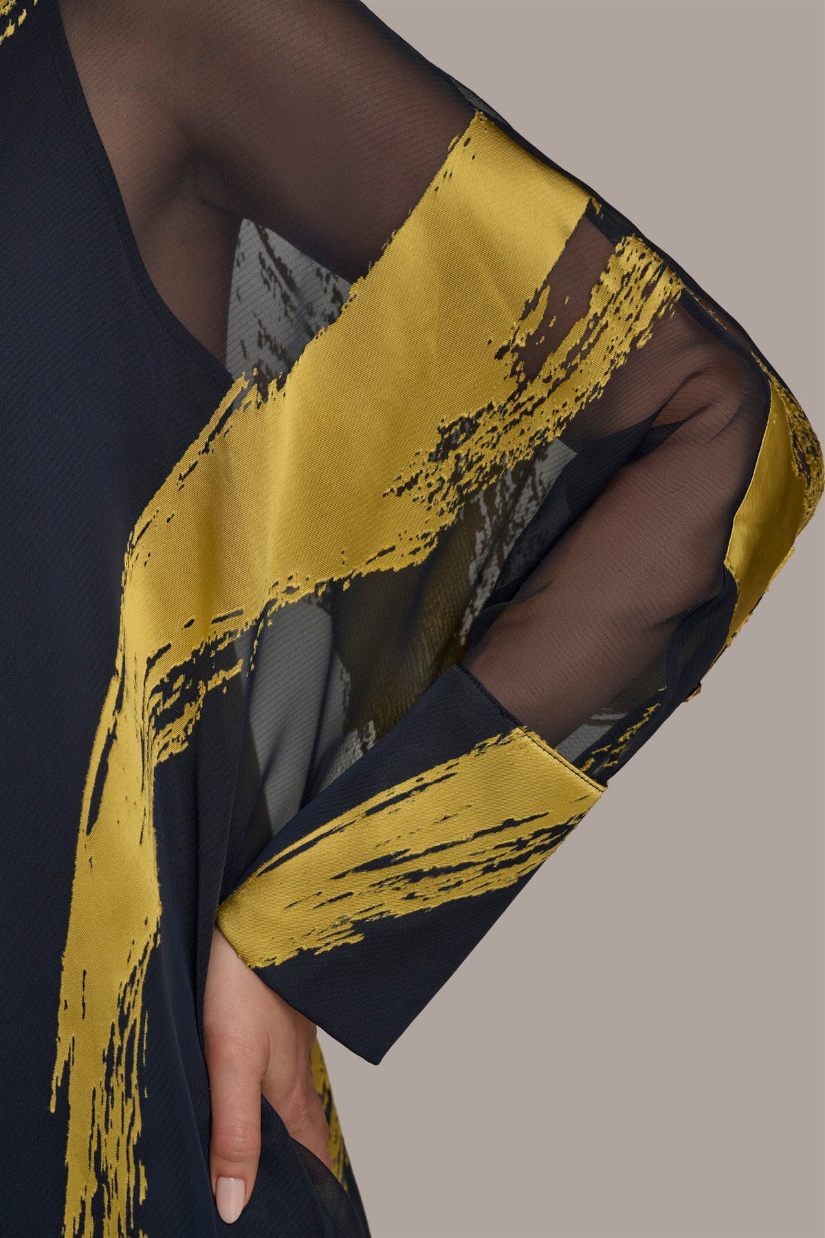 Donna Karan PRINT COLLARED TUNIC