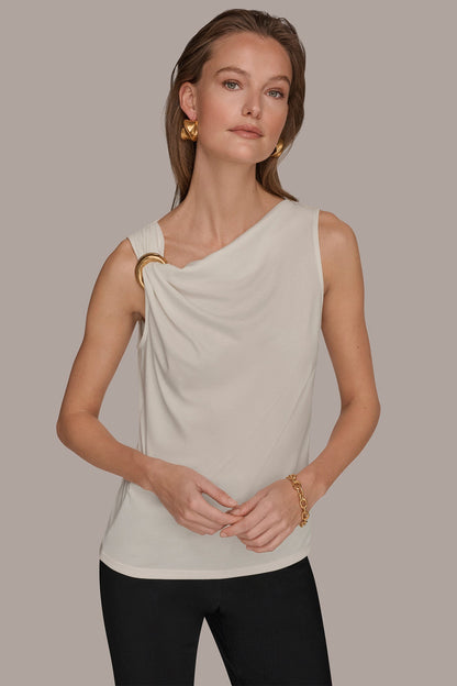 Donna Karan ASYMMETRIC BLOUSE