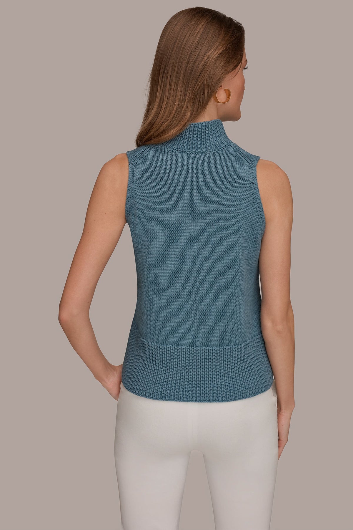 Donna Karan SLEEVELESS A-LINE SWEATER