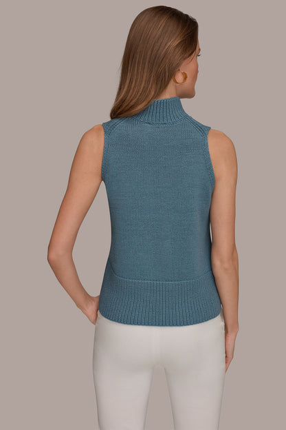 Donna Karan SLEEVELESS A-LINE SWEATER