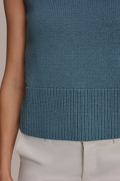 Donna Karan SLEEVELESS A-LINE SWEATER