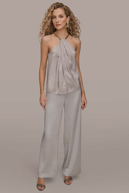 Donna Karan TWIST HALTERNECK BLOUSE