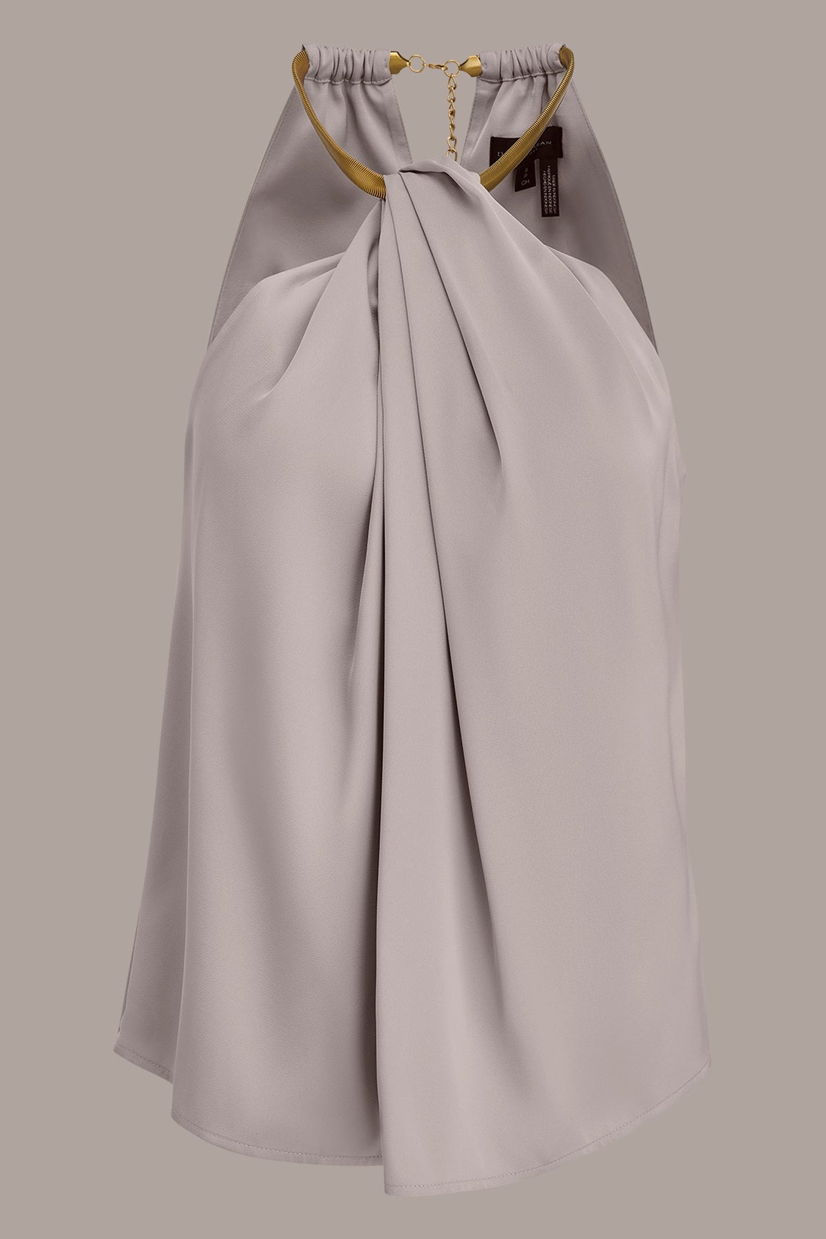 Donna Karan TWIST HALTERNECK BLOUSE
