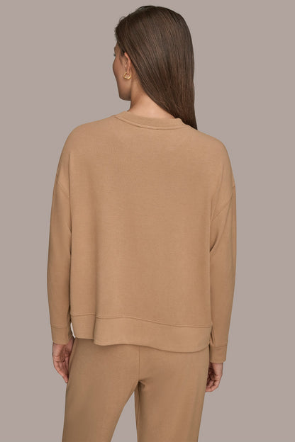 Donna Karan LONG SLEEVE SWEATSHIRT