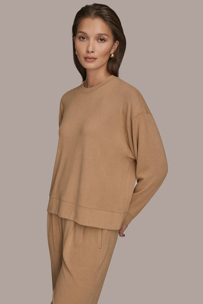 Donna Karan LONG SLEEVE SWEATSHIRT