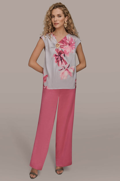 Donna Karan CIRCLE KEYHOLE BLOUSE