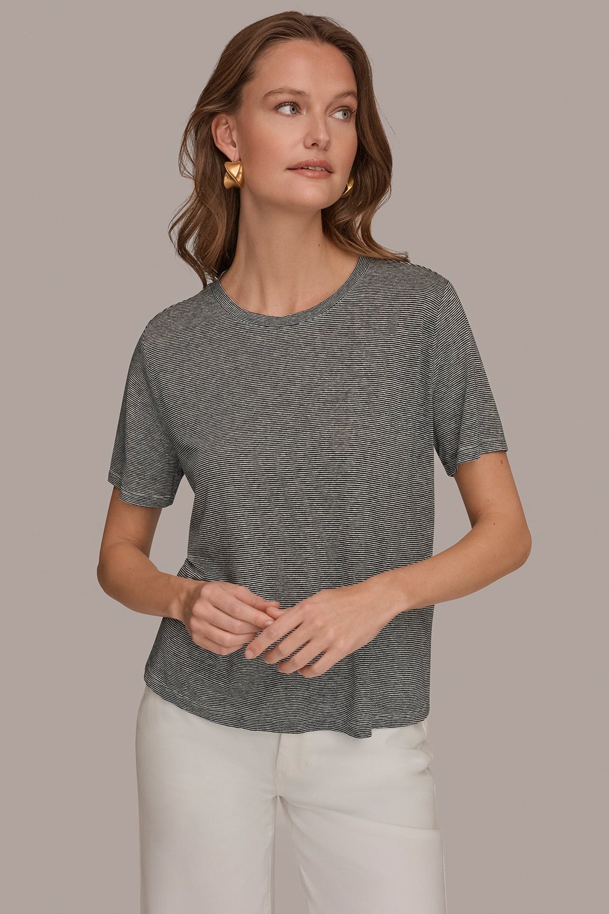 Donna Karan SHORT SLEEVE TEE