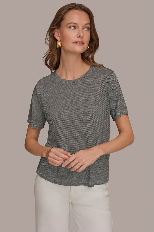 Donna Karan SHORT SLEEVE TEE