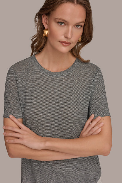 Donna Karan SHORT SLEEVE TEE