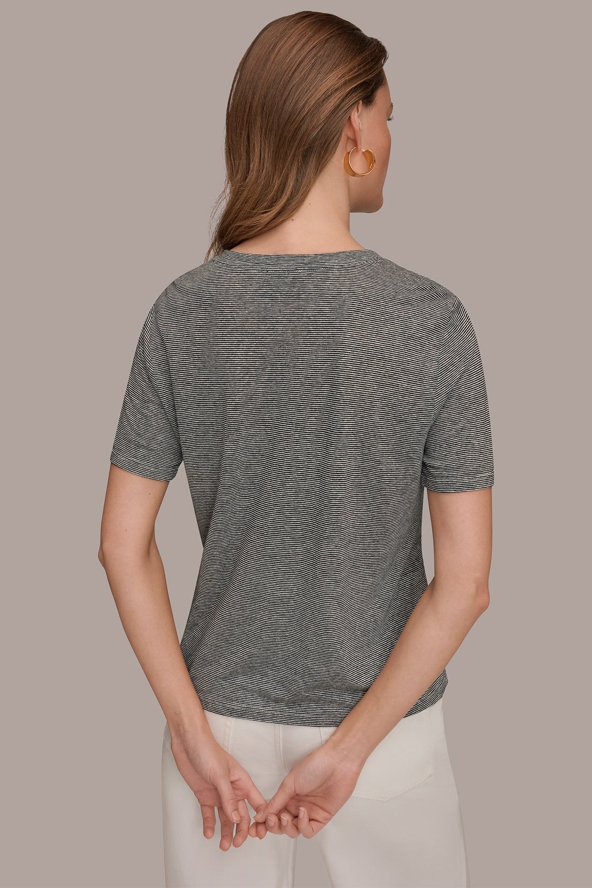 Donna Karan SHORT SLEEVE TEE