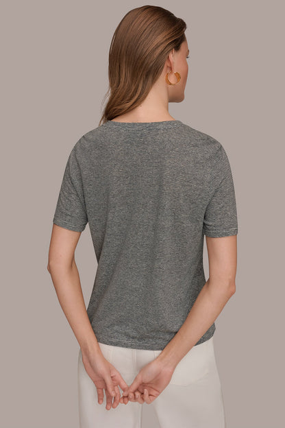 Donna Karan SHORT SLEEVE TEE