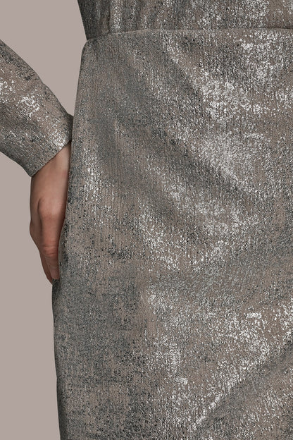 Donna Karan METALLIC FOIL PENCIL SKIRT