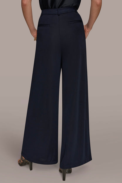 Donna Karan PLEATED KNIT PANT