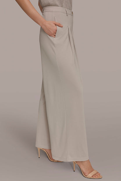 Donna Karan PLEATED KNIT PANT