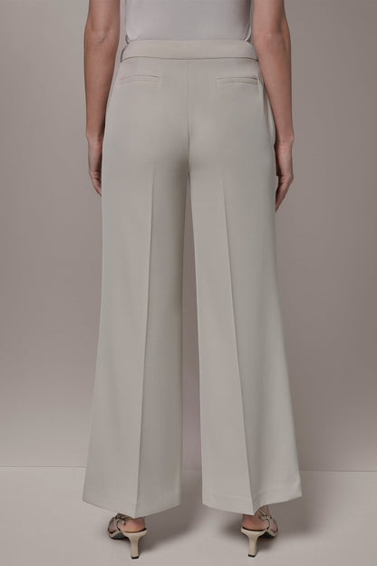 Donna Karan MID-RISE PLEATED WIDE-LEG SUIT PANT