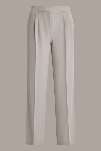 Donna Karan MID-RISE PLEATED WIDE-LEG SUIT PANT