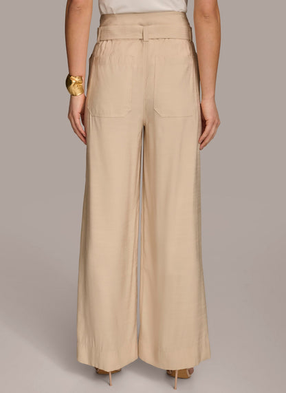 Donna Karan HIGH WAIST WIDE LEG PANT