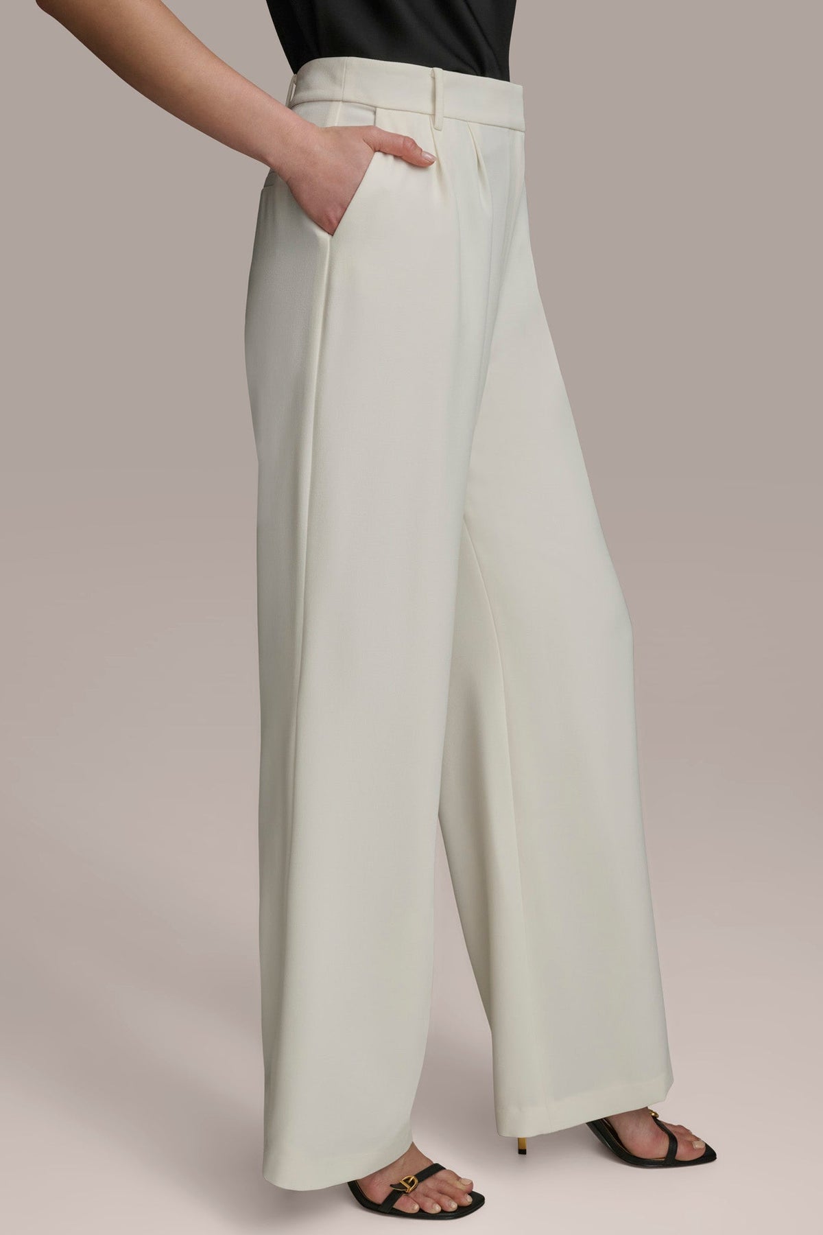 Donna Karan WIDE PANT WITH PLEATS