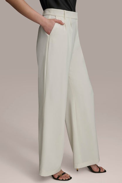 Donna Karan WIDE PANT WITH PLEATS