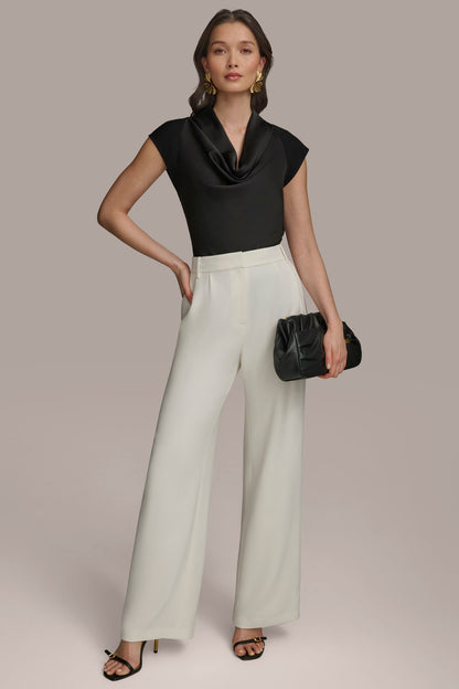 Donna Karan WIDE PANT WITH PLEATS