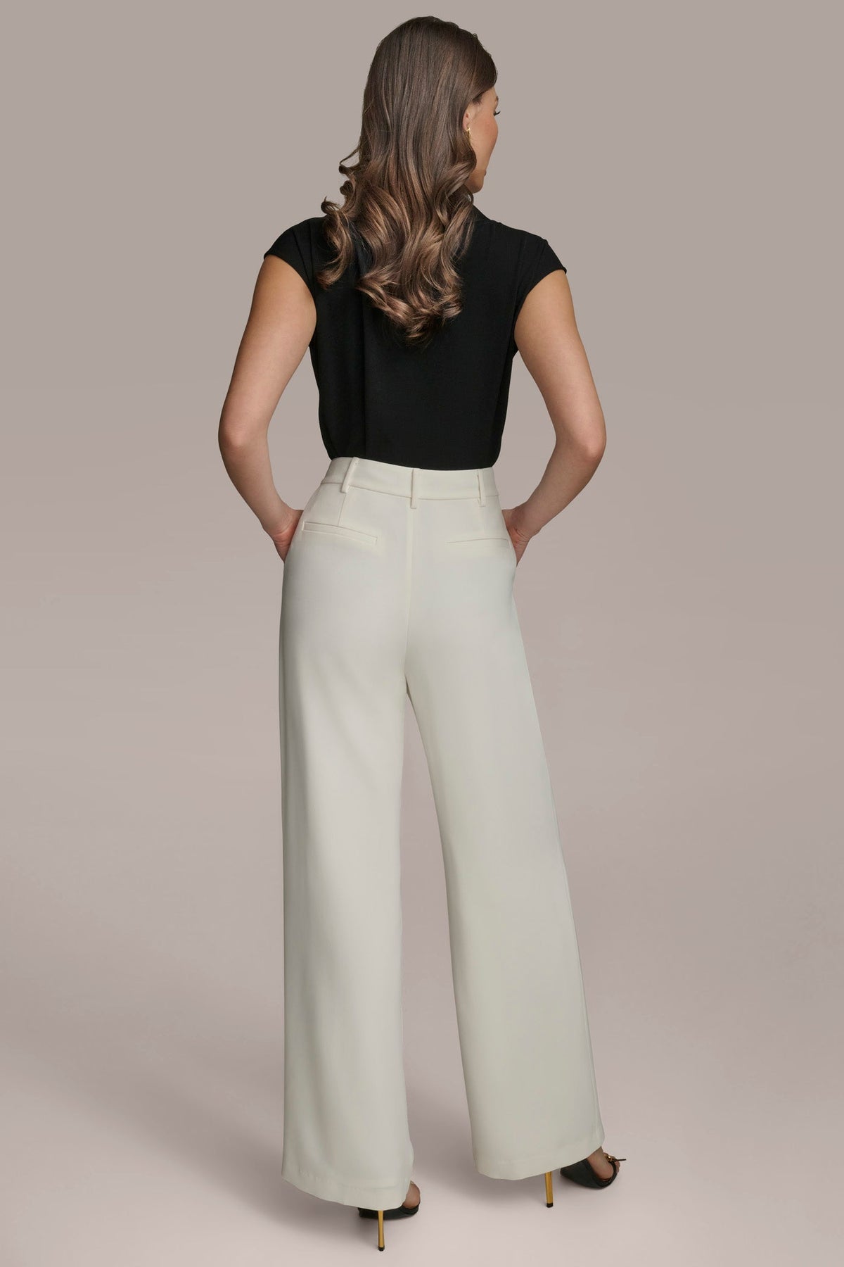 Donna Karan WIDE PANT WITH PLEATS