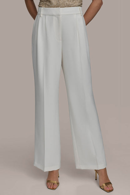 Donna Karan WIDE PANT WITH PLEATS