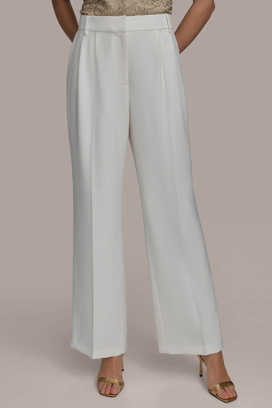 Donna Karan WIDE PANT WITH PLEATS