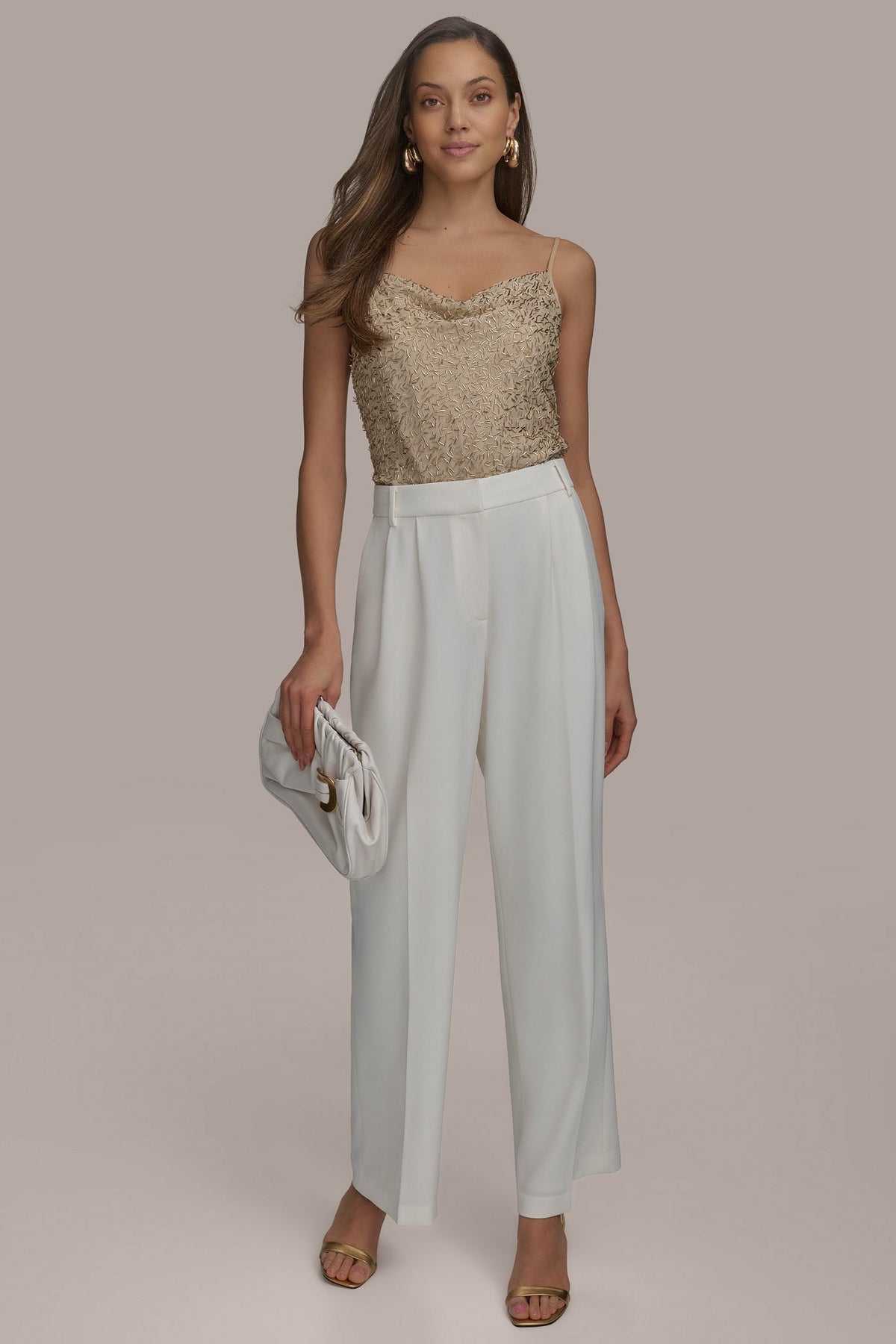 Donna Karan WIDE PANT WITH PLEATS