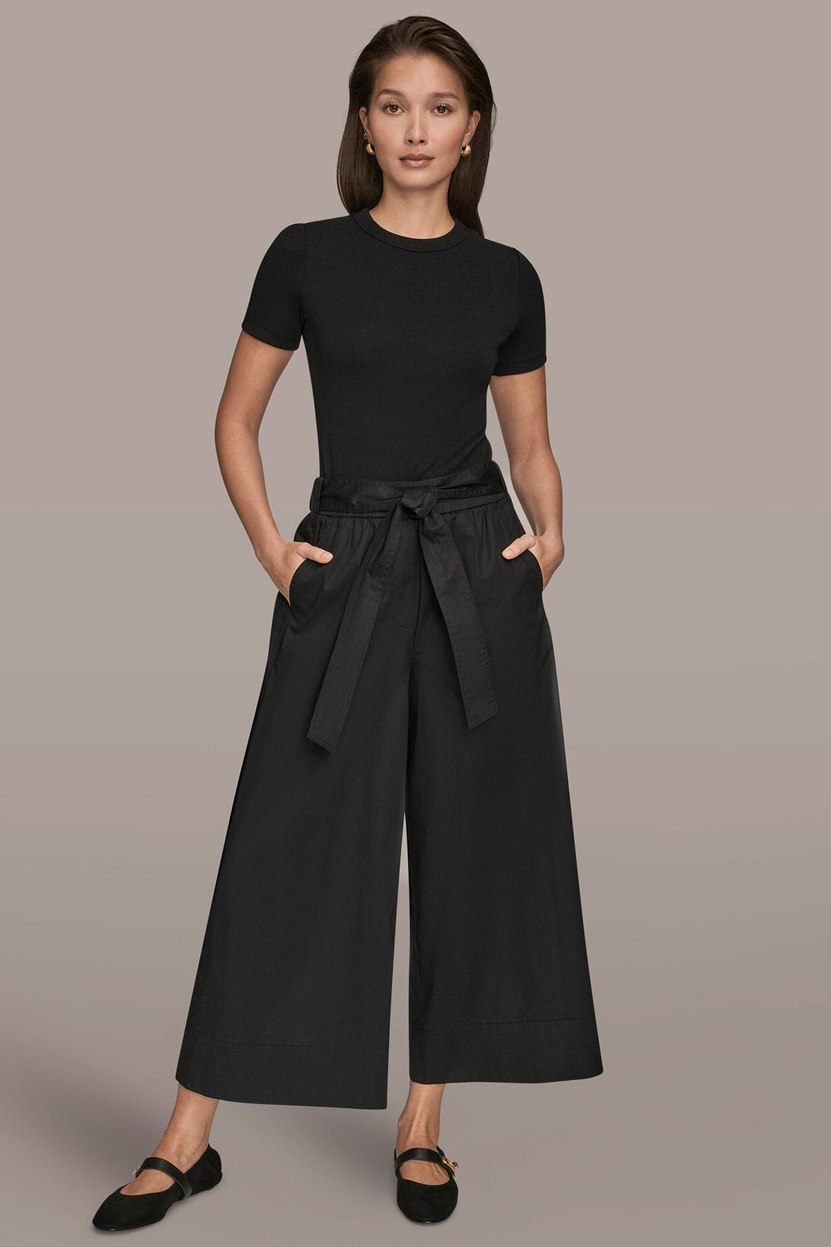 Donna Karan CROPPED MID-RISE PANT