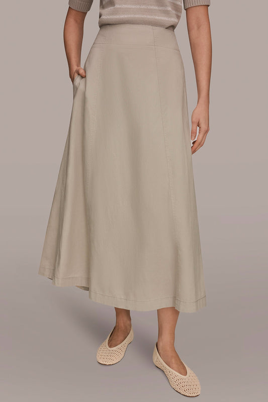 Donna Karan MIDI A-LINE PANEL SKIRT
