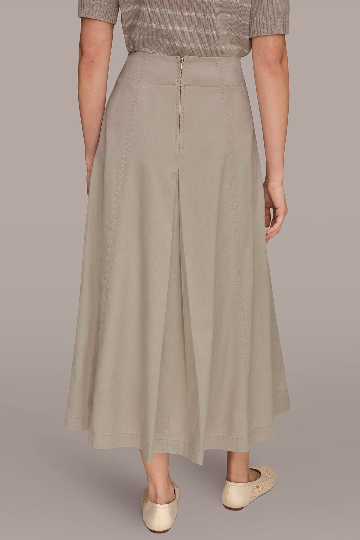 Donna Karan MIDI A-LINE PANEL SKIRT