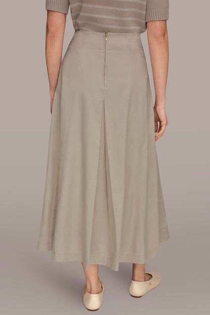 Donna Karan MIDI A-LINE PANEL SKIRT