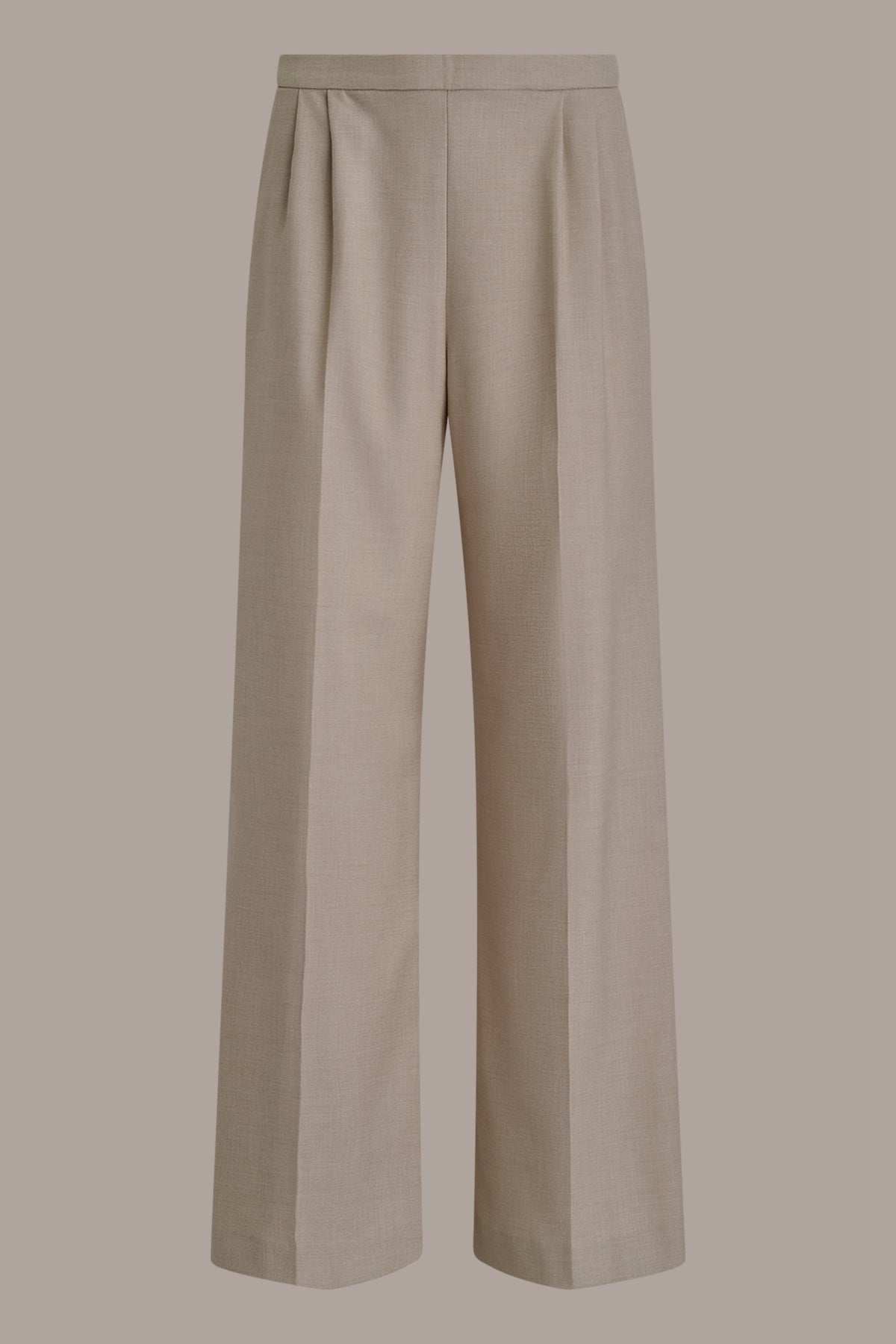 Donna Karan MID-RISE PLEATED WIDE-LEG SUIT PANT